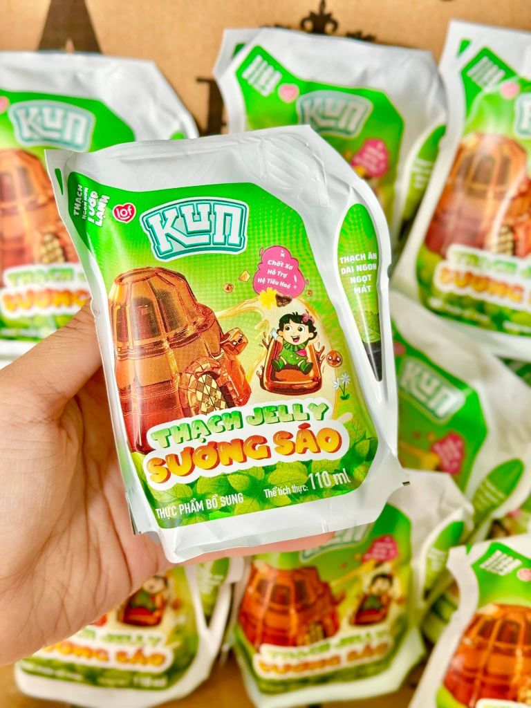 Thạch Jelly Sương Sáo LOF Kun - Thùng 24 Gói x 110ml