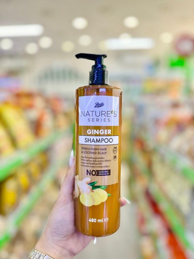 Dầu Gội - Dầu Xả Gừng Boots Natural Ginger Thái Lan - 480ml
