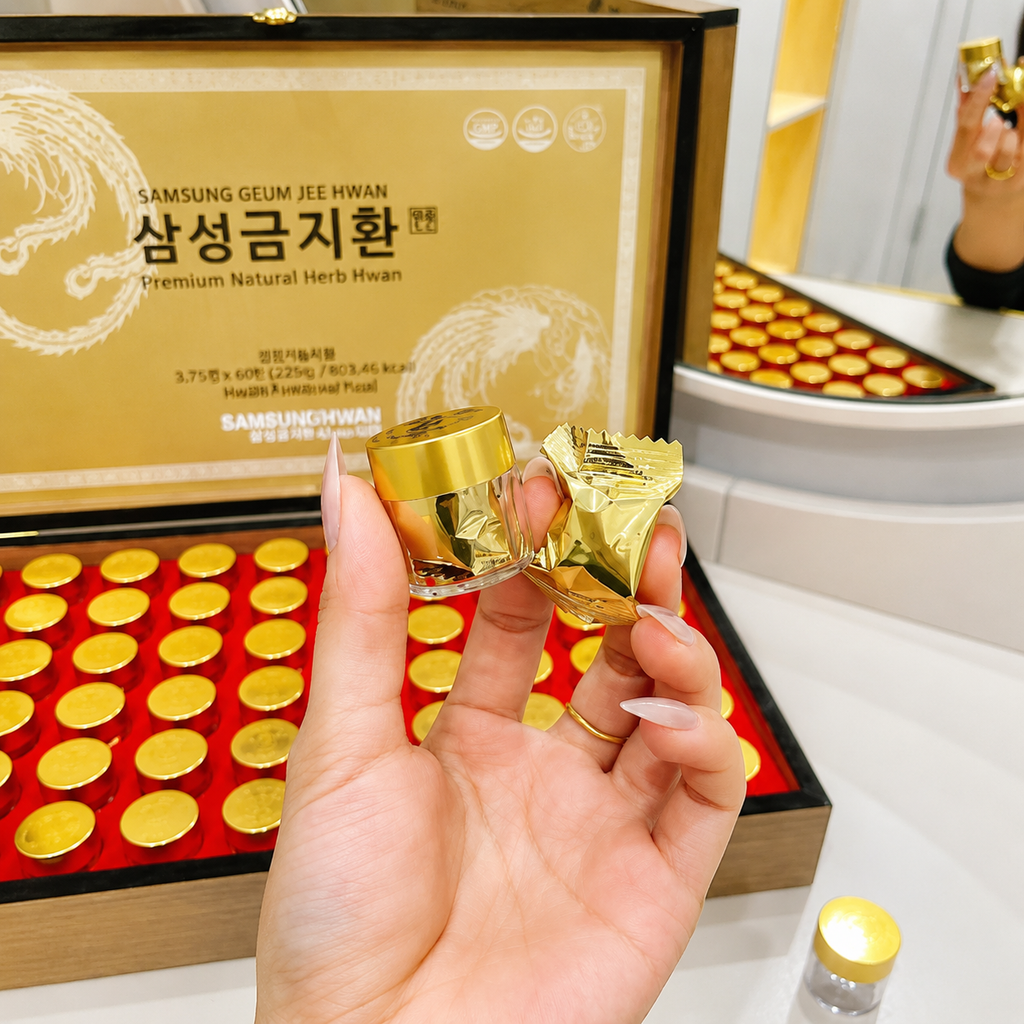Bổ Não Hàn Quốc Sam Sung An Cung Ngưu - Hộp Gỗ 60