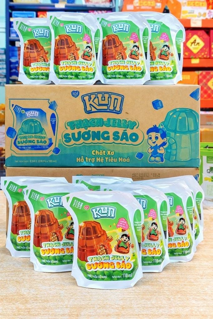 Thạch Jelly Sương Sáo LOF Kun - Thùng 24 Gói x 110ml