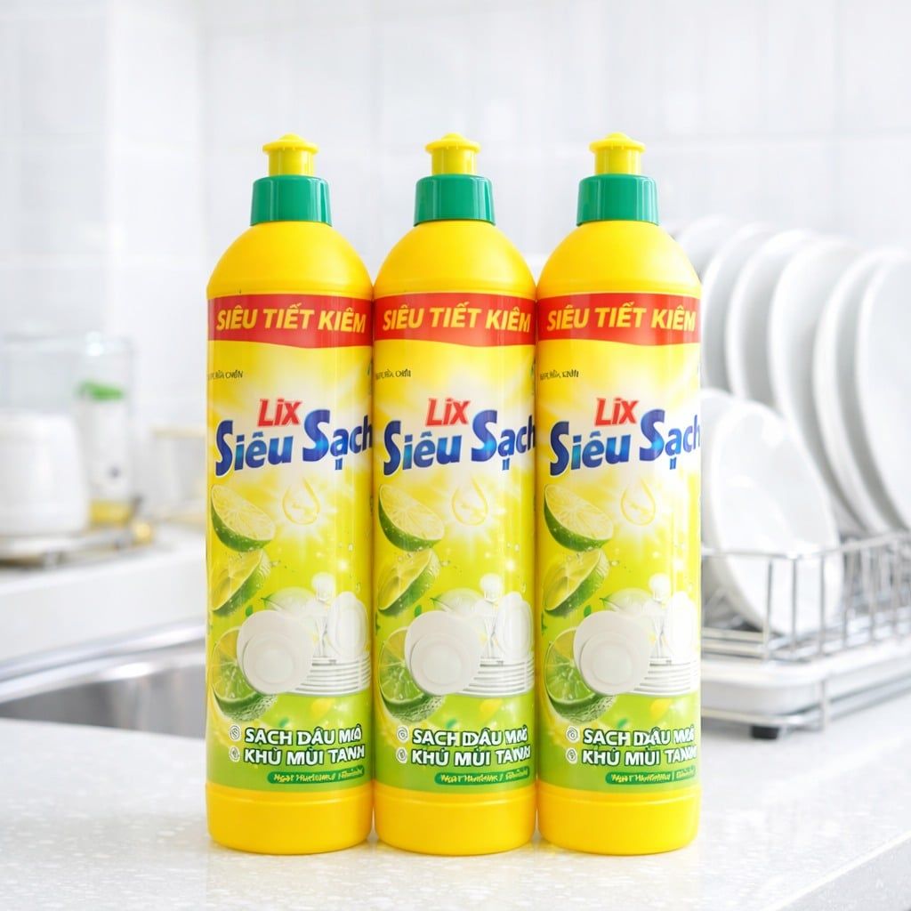 Nước Rửa Chén Siêu Sạch Hương Chanh Lix - 400g