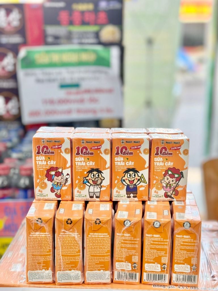 Sữa Trái Cây Want Want - Lốc 4 Hộp x 125ML