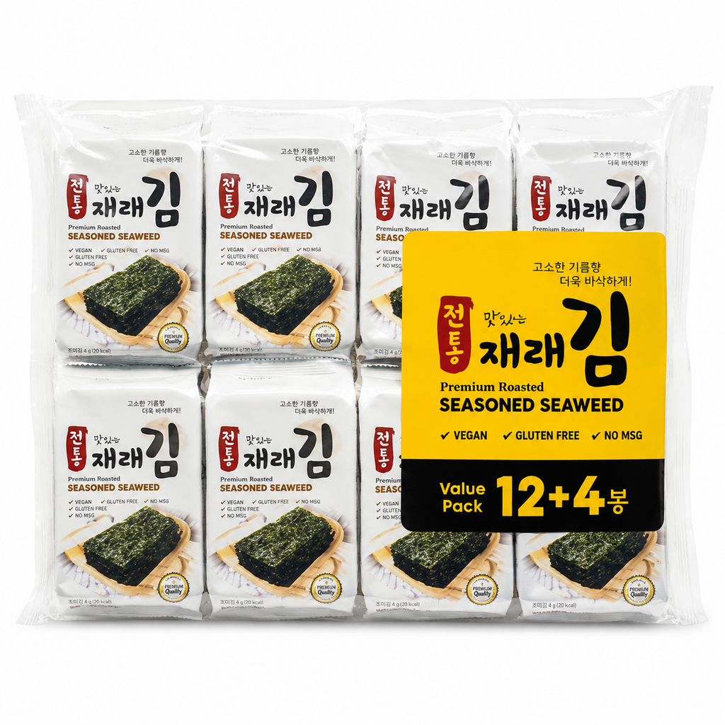 Rong Biển Premium Roasted Seaweed - Lốc 16 Gói x 5g