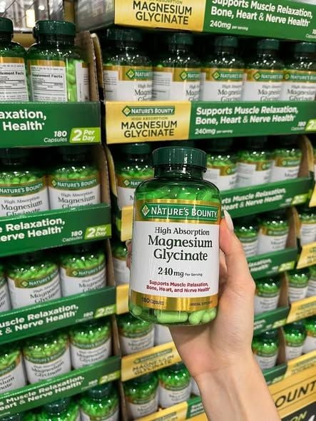 Viên Uống Nature's Bounty Magnesium Glycinate - 180 Viên