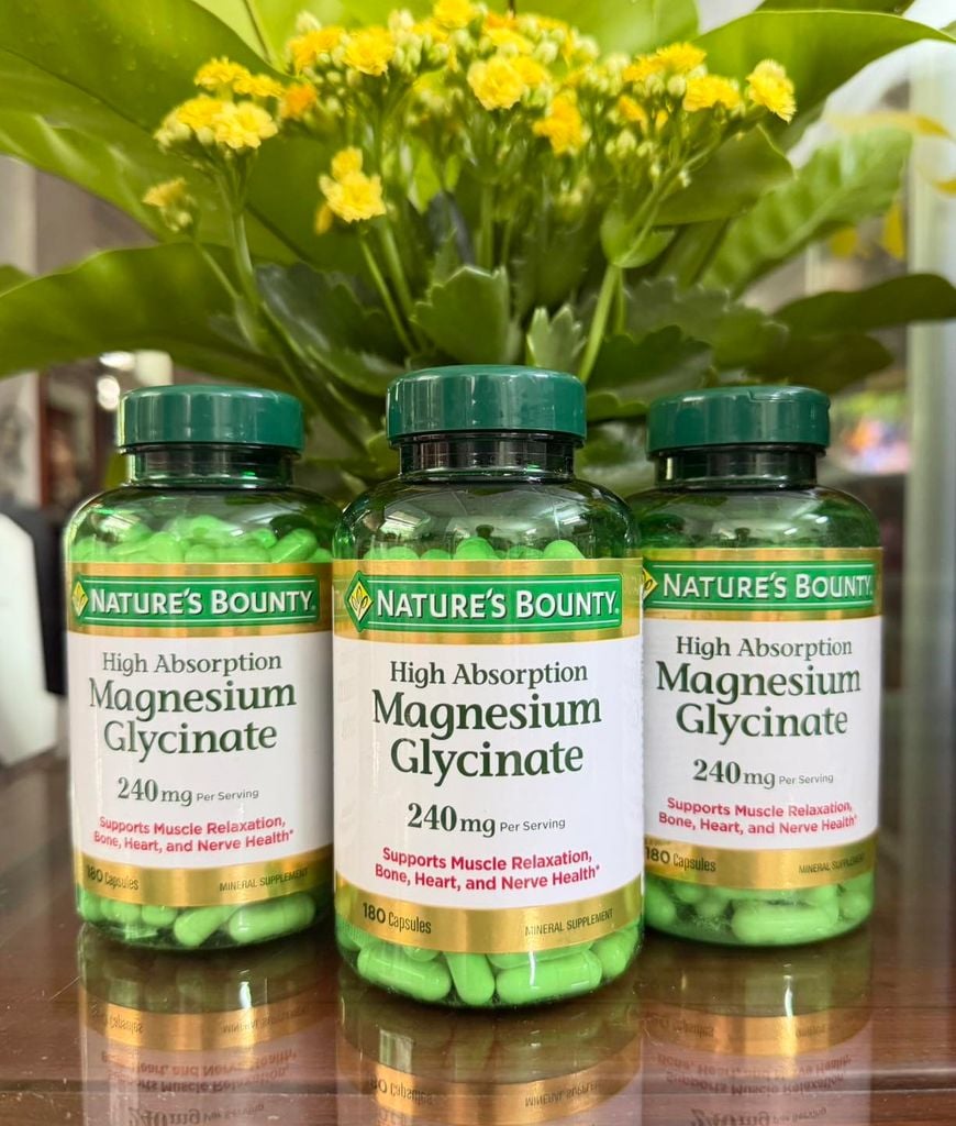 Viên Uống Nature's Bounty Magnesium Glycinate - 180 Viên
