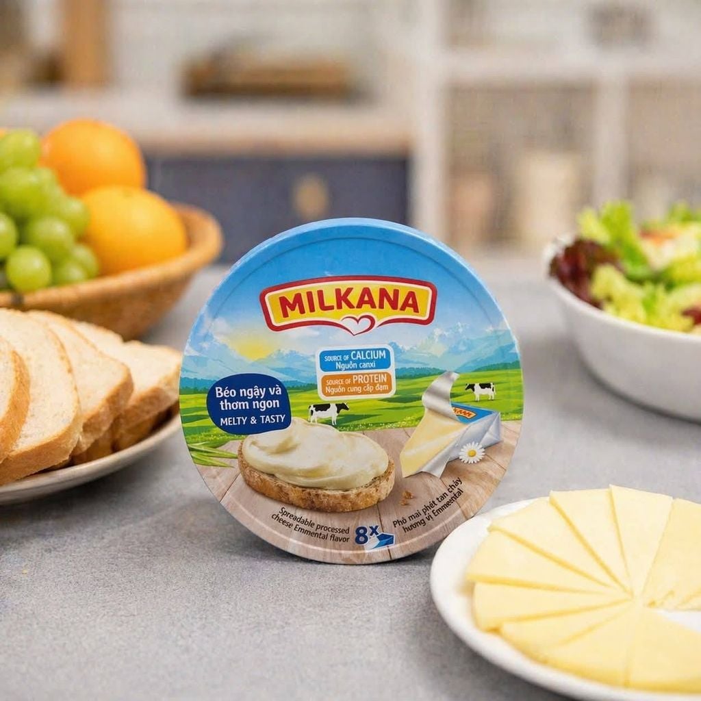 Phô Mai Milkana - Hộp 8 Miếng