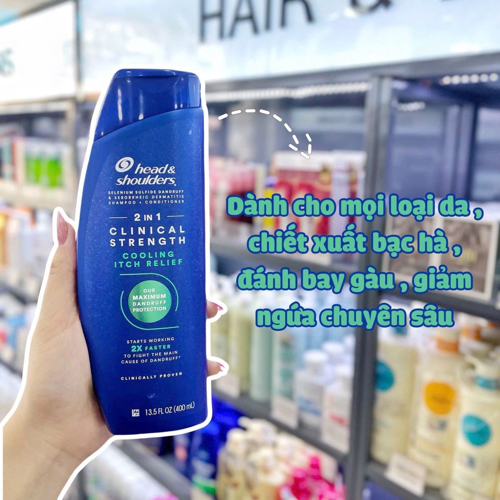 Dầu Gội Head & Shoulders Clinical Strength Mẫu Mới - 400ml