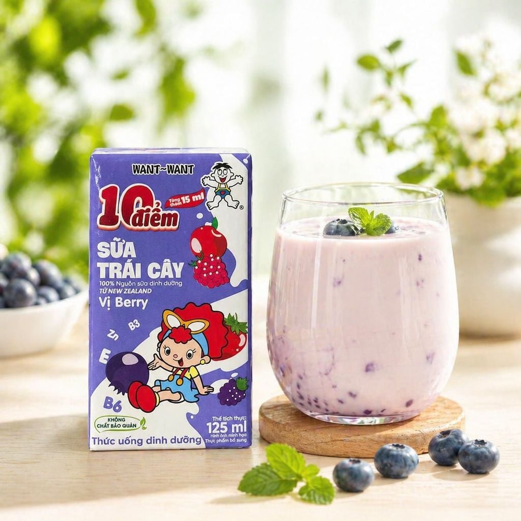 Sữa Trái Cây Want Want - Lốc 4 Hộp x 125ML
