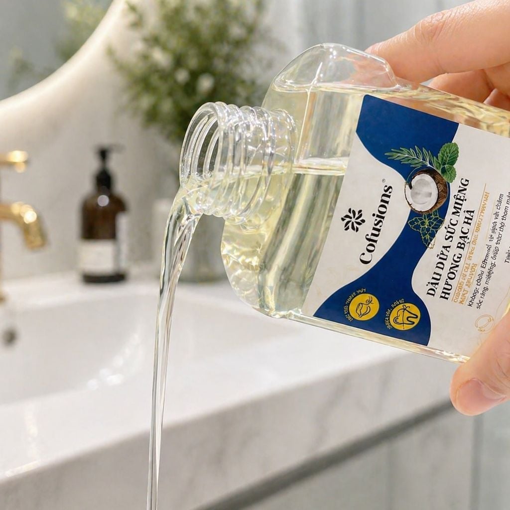 Dầu Dừa Súc Miệng Hương Bạc Hà Cofusions - 225ML