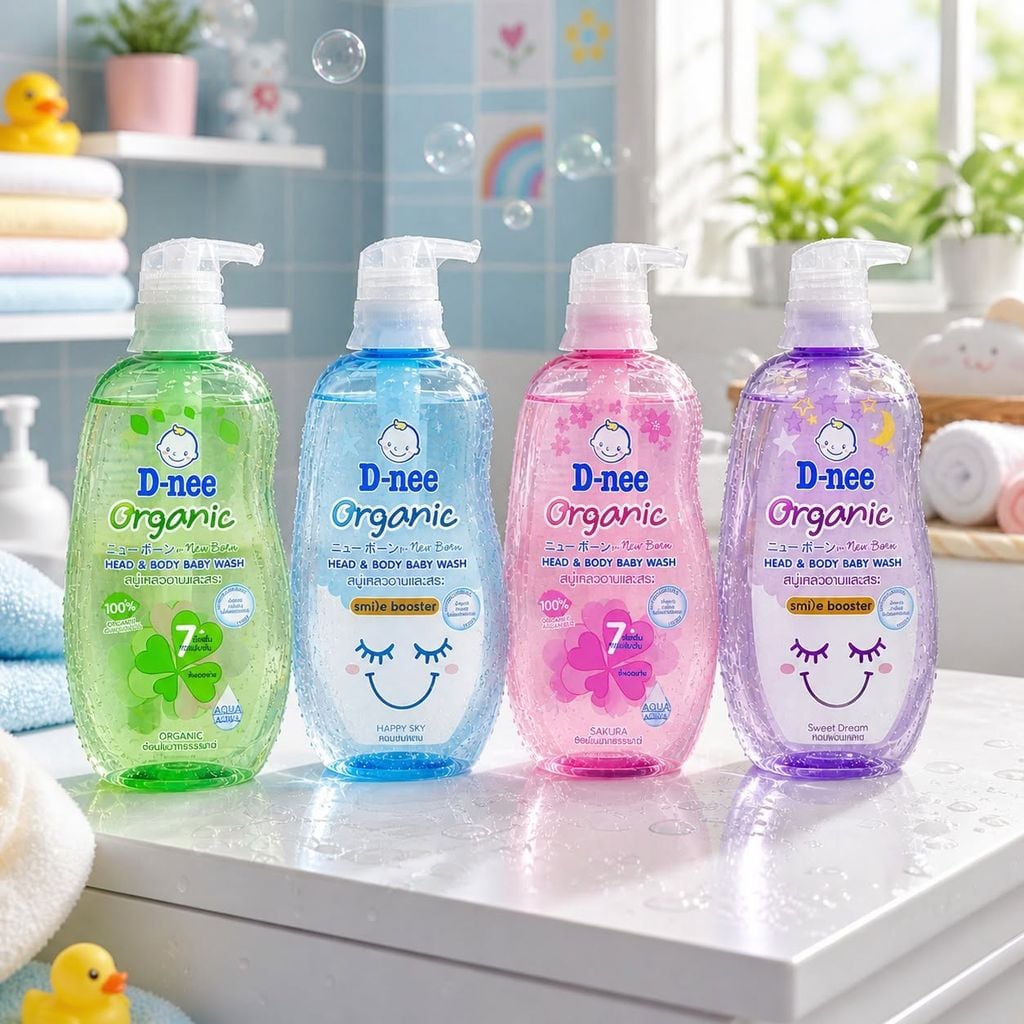 Sữa Tắm Gội Em Bé D-nee - 380ml