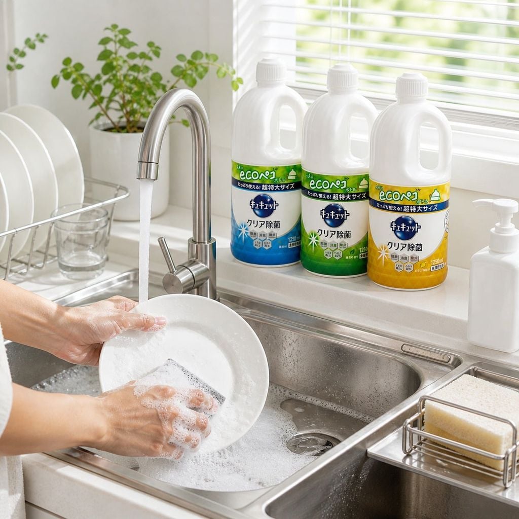 Nước Rửa Chén Kyukyuto Kao Chống Khuẩn - 1250ml