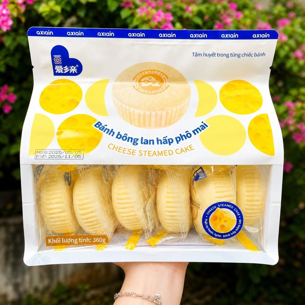 Bánh Bông Lan Hấp Phô Mai - 360g