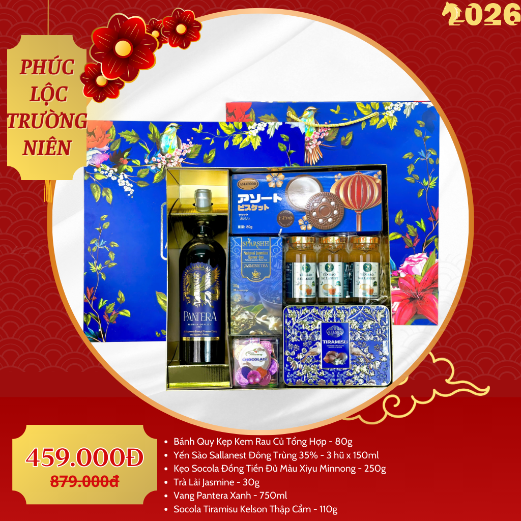 Hộp Quà Tết Cao Cấp 2026 – Phúc Lộc Trường Niên