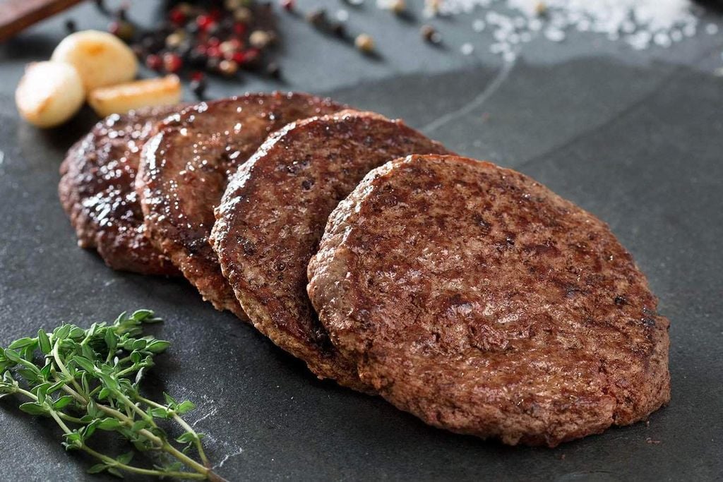 Nhân Burger Bò Cao Cấp - 10 Miếng