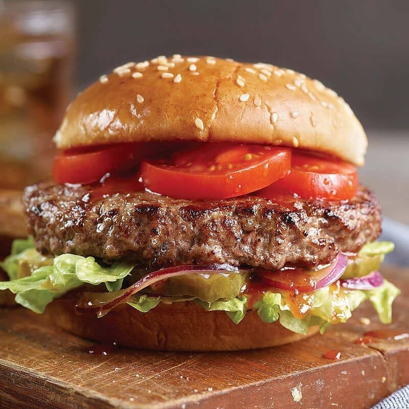 Nhân Burger Bò Cao Cấp - 10 Miếng
