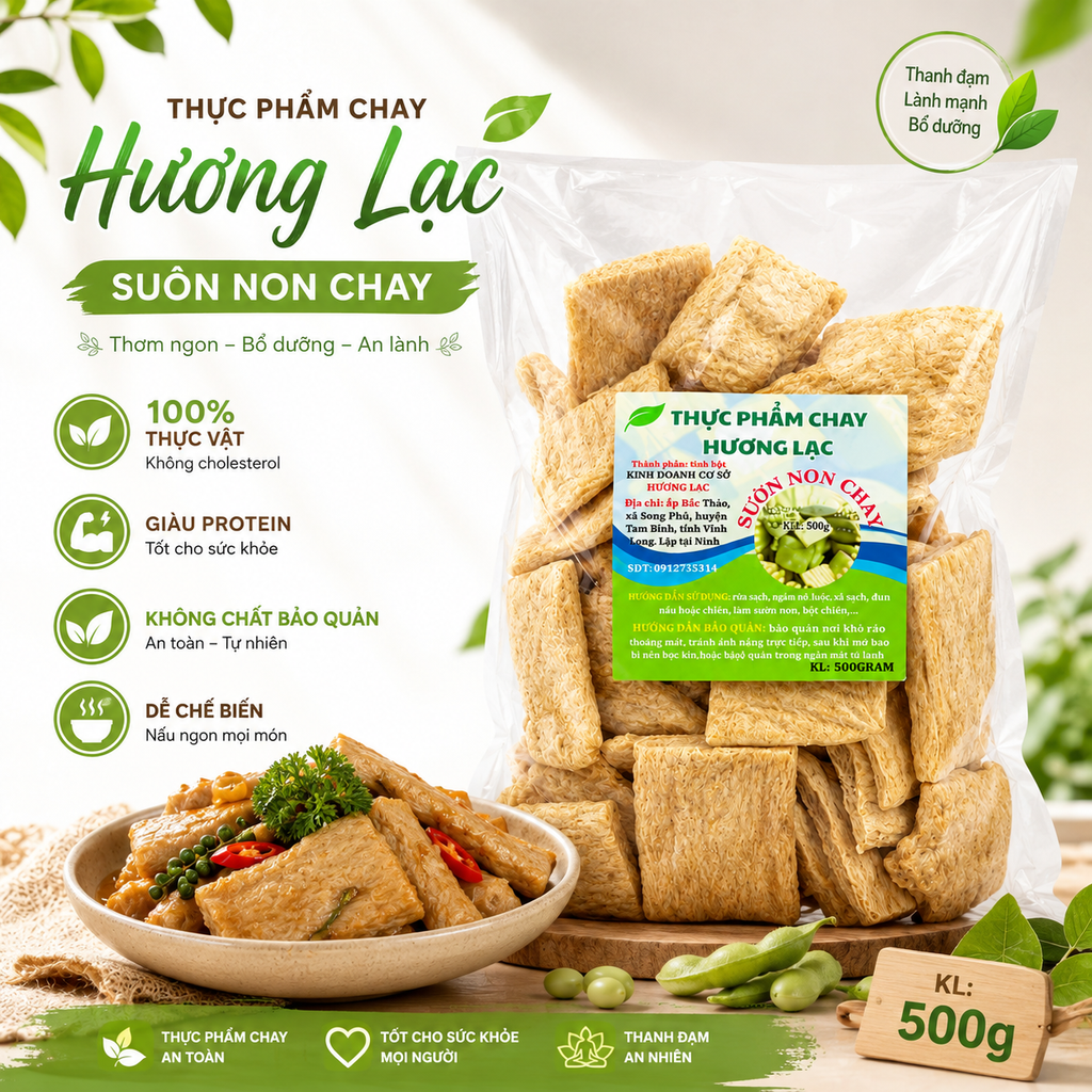 Sườn Non Chay Hương Lạc - 500g