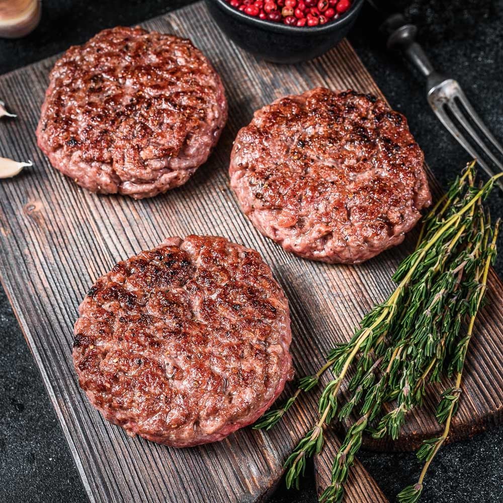 Nhân Burger Bò Cao Cấp - 10 Miếng