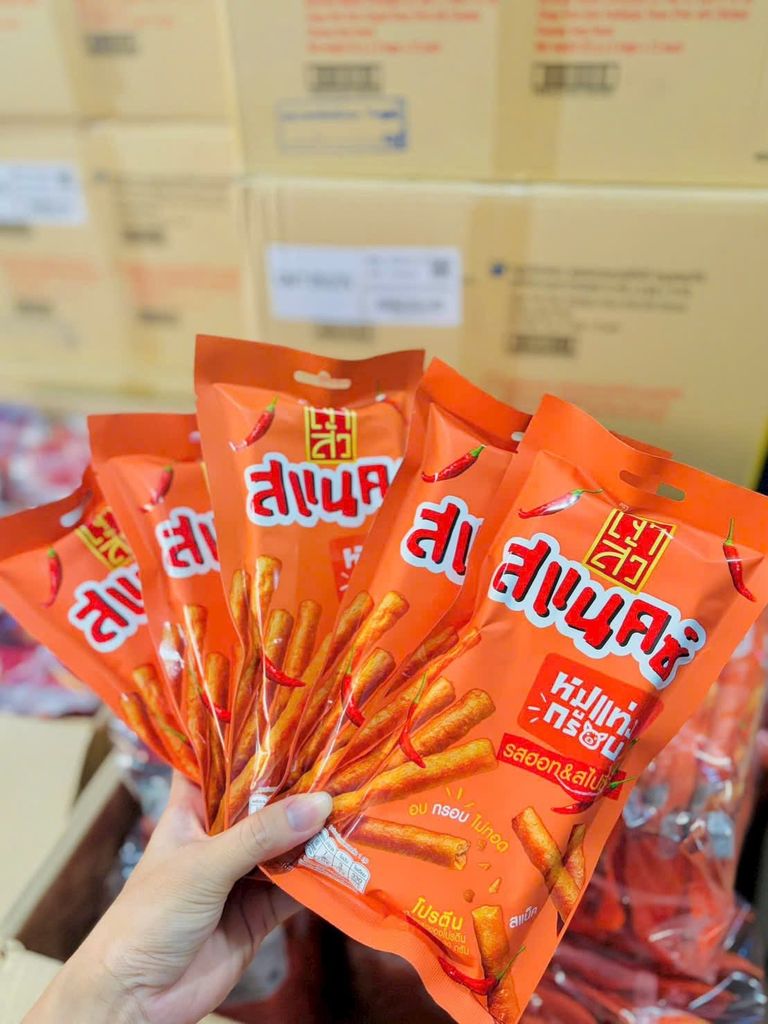 Lốc 6 Gói Que Thịt Heo Giòn Chaosua Snax - 6 Gói X 18G