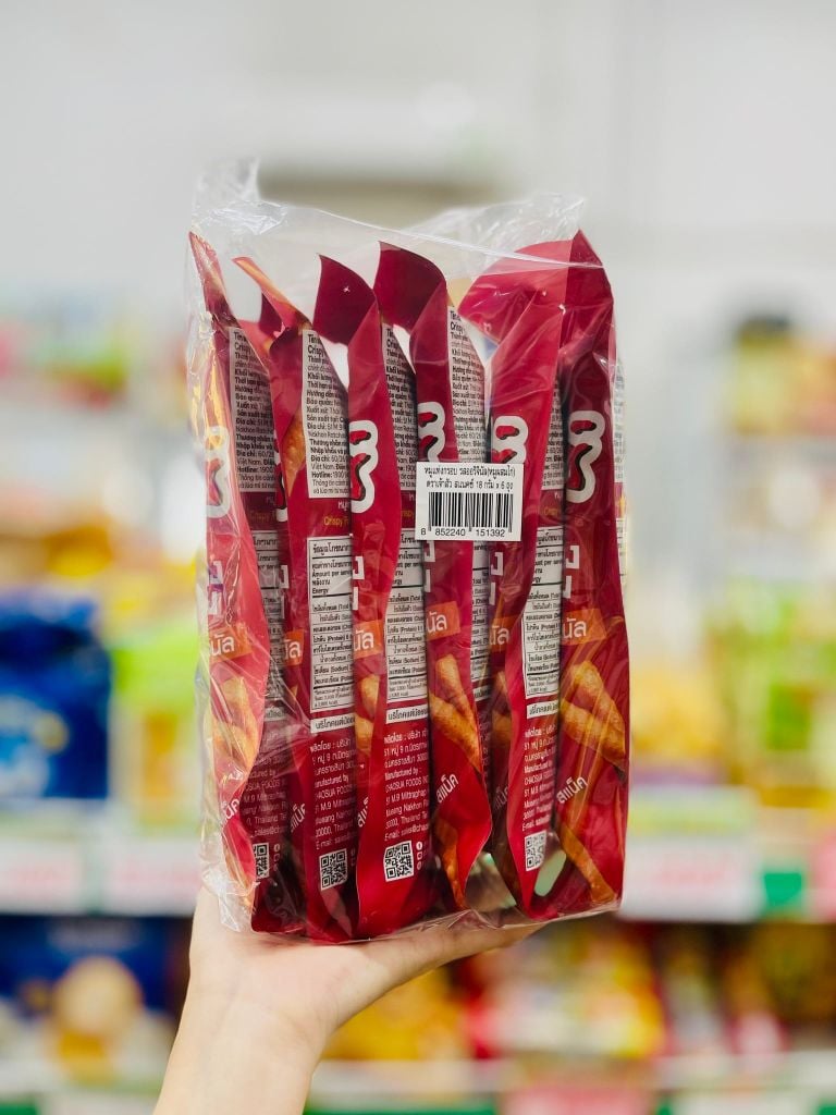 Lốc 6 Gói Que Thịt Heo Giòn Chaosua Snax - 6 Gói X 18G