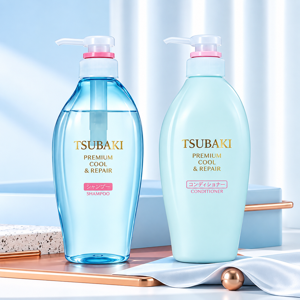 Bộ Gội Xả Tsubaki Premium Nhật Bản - 450ml x 2 chai