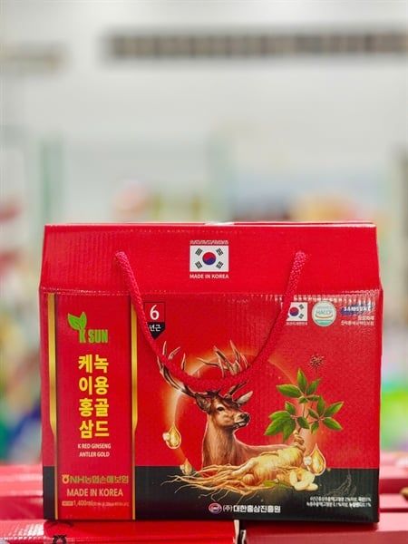 Nước Hồng Sâm Nhung Hươu - 70ml x 20 Gói