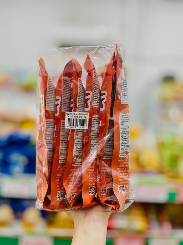 Lốc 6 Gói Que Thịt Heo Giòn Chaosua Snax - 6 Gói X 18G