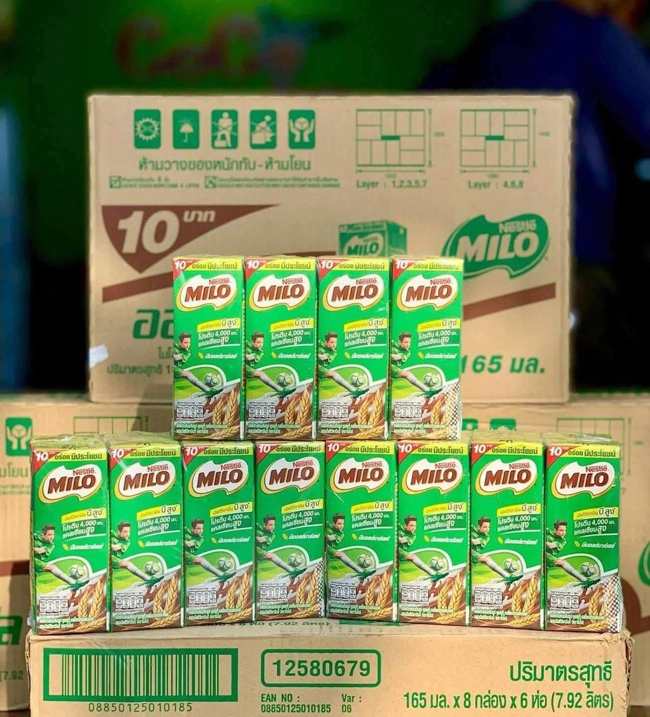 Sữa Milo Thái Lan – Lốc 8 Hộp x 165ml