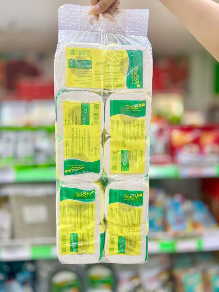 Giấy Vệ Sinh SaiGon Eco - Lốc 10 Cuộn