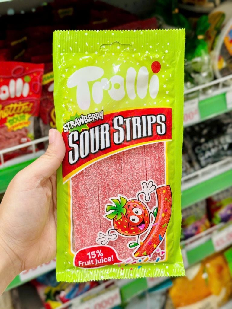Kẹo Dẻo Chua Trolli Sour Strips - Gói 85g