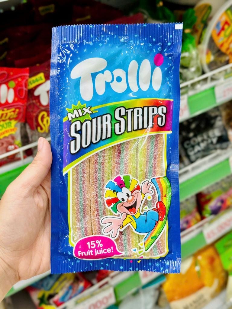 Kẹo Dẻo Chua Trolli Sour Strips - Gói 85g