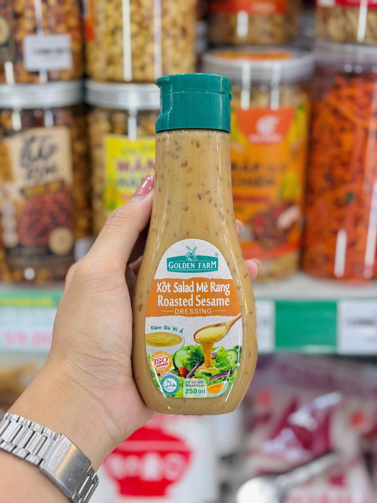 Xốt Salad Mè Rang Golden Farm - Chai 250ml