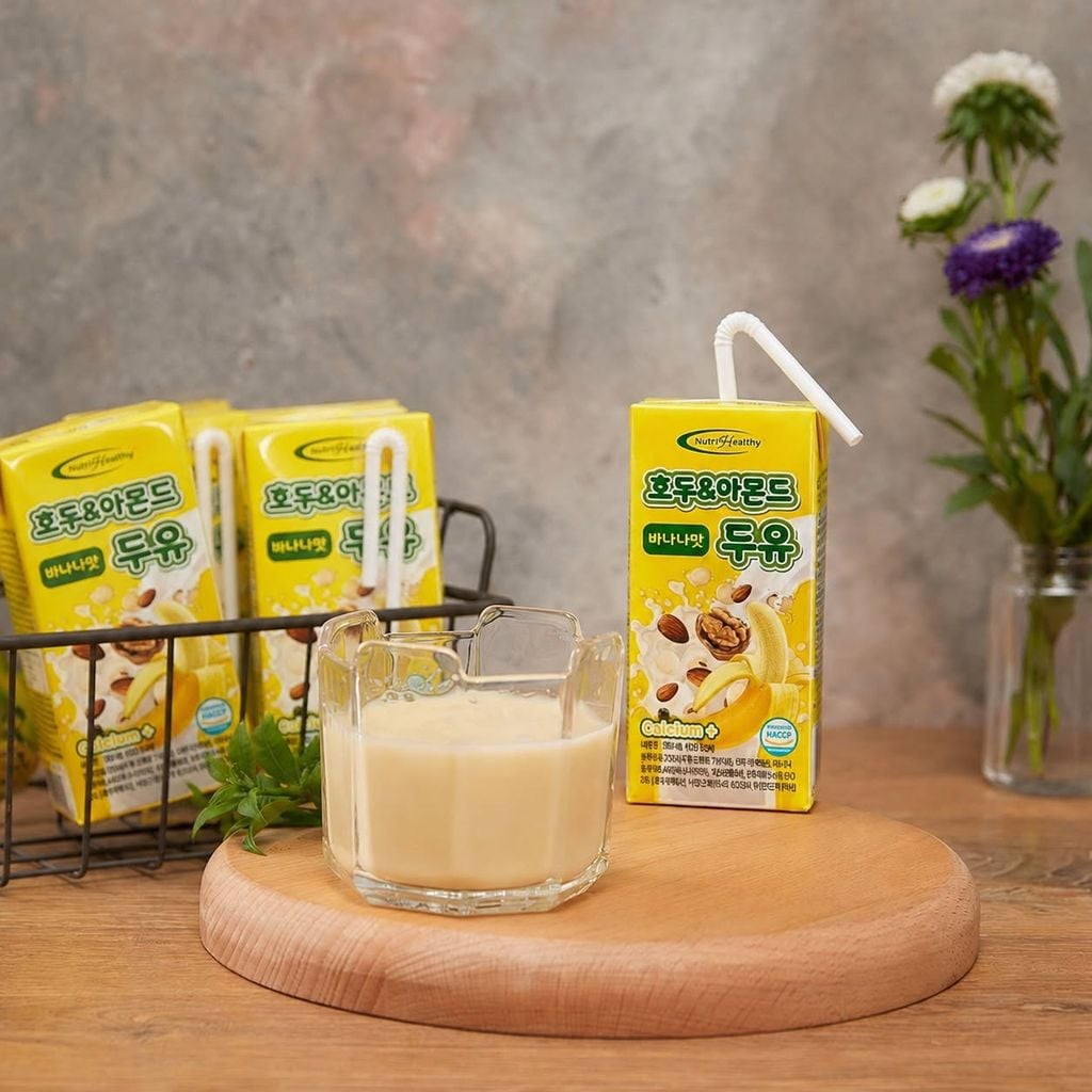 Sữa Óc Chó Hạnh Nhân Vị Chuối Nutri Healthy - Thùng 16 hộp