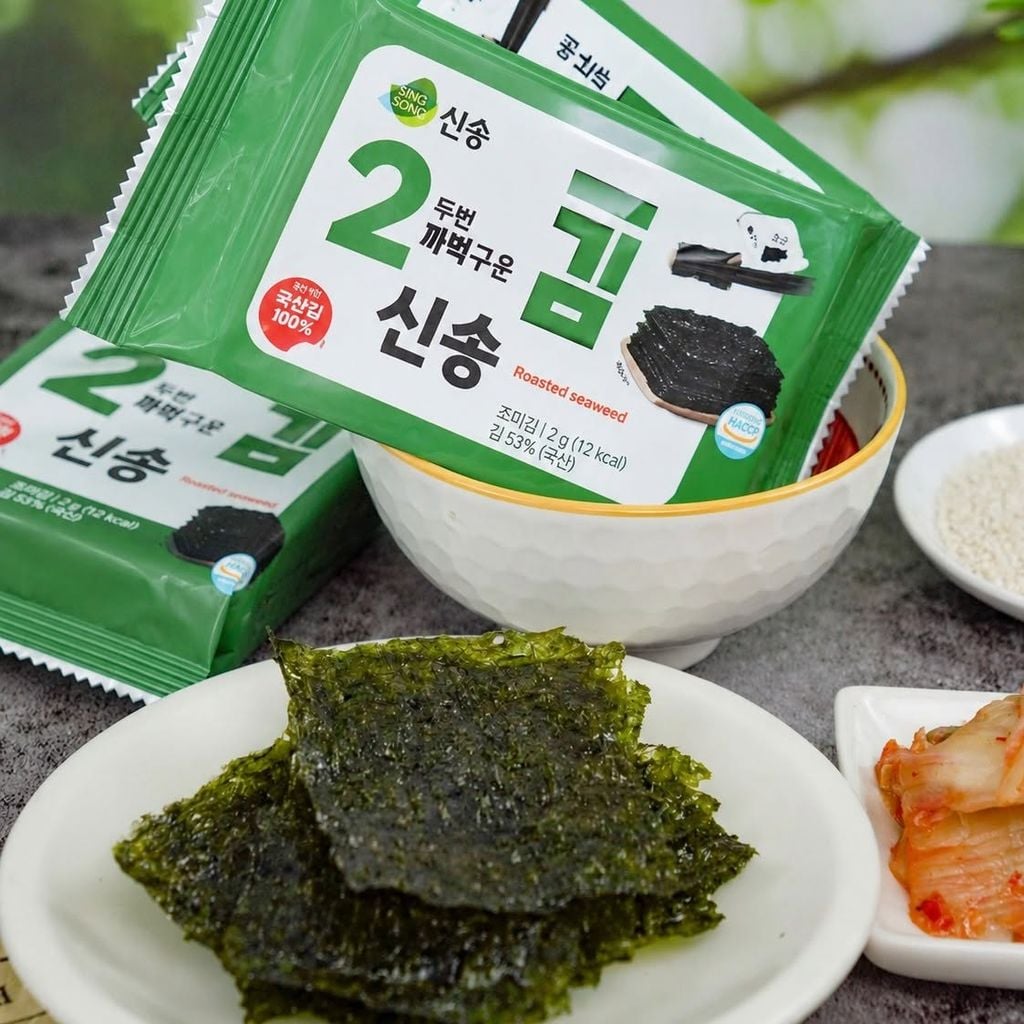 Lốc Rong Biển Hàn Quốc Singsong 16 Gói - 64g