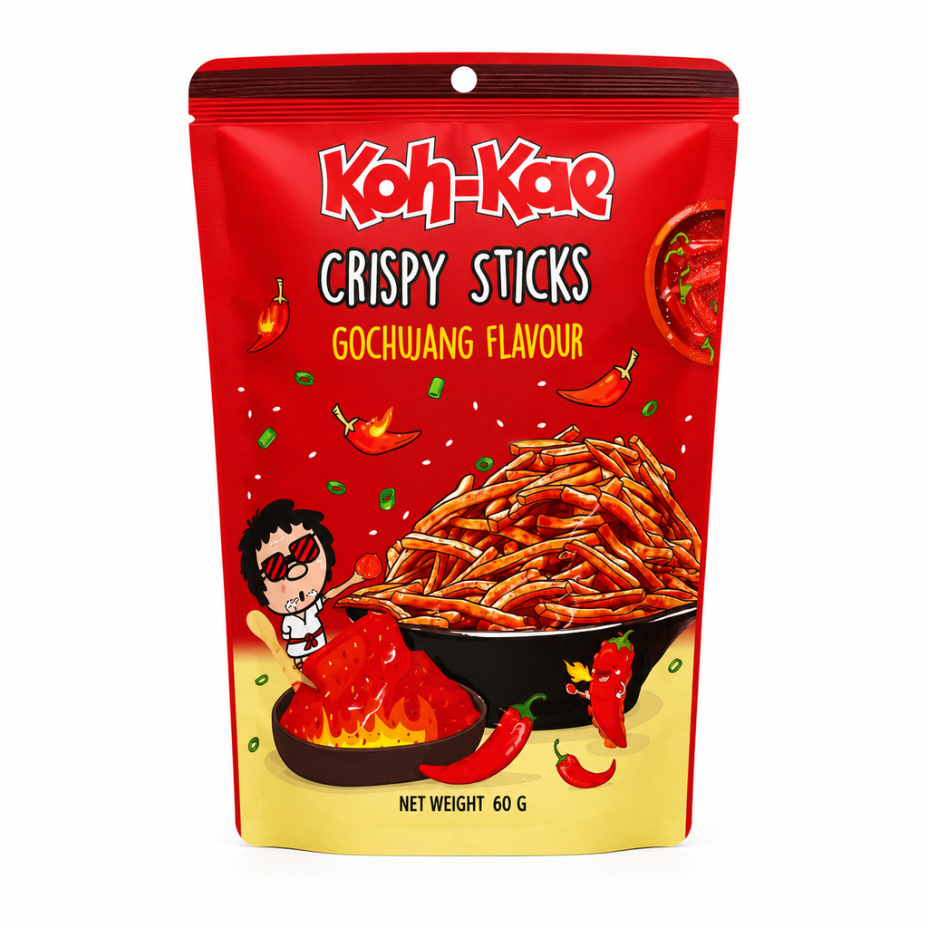 Lốc 6 Gói Snack Que Giòn Koh-Kae - 6 Gói x 60G