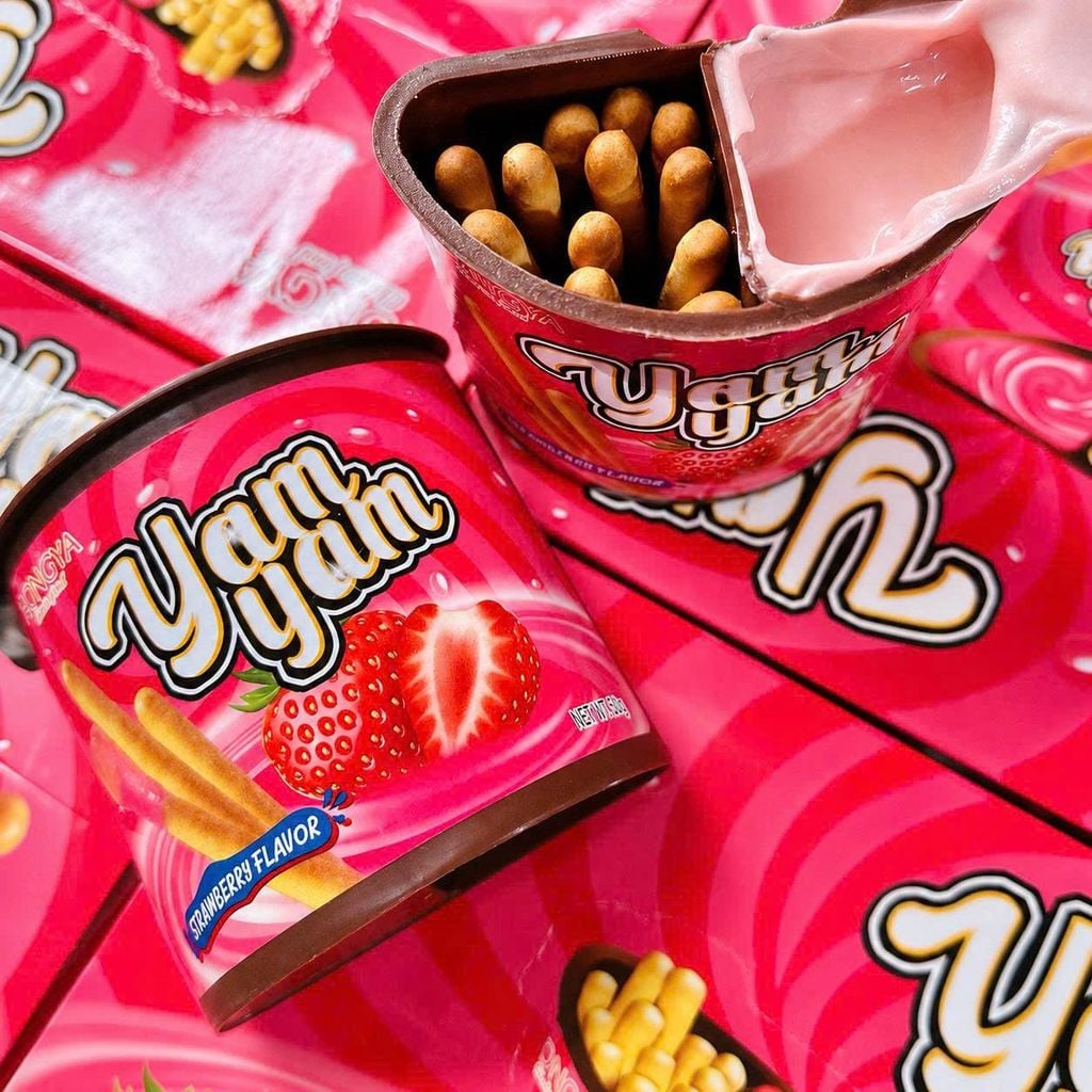 Bánh Chấm Yam Yam Hongya Vị Dâu - Hộp