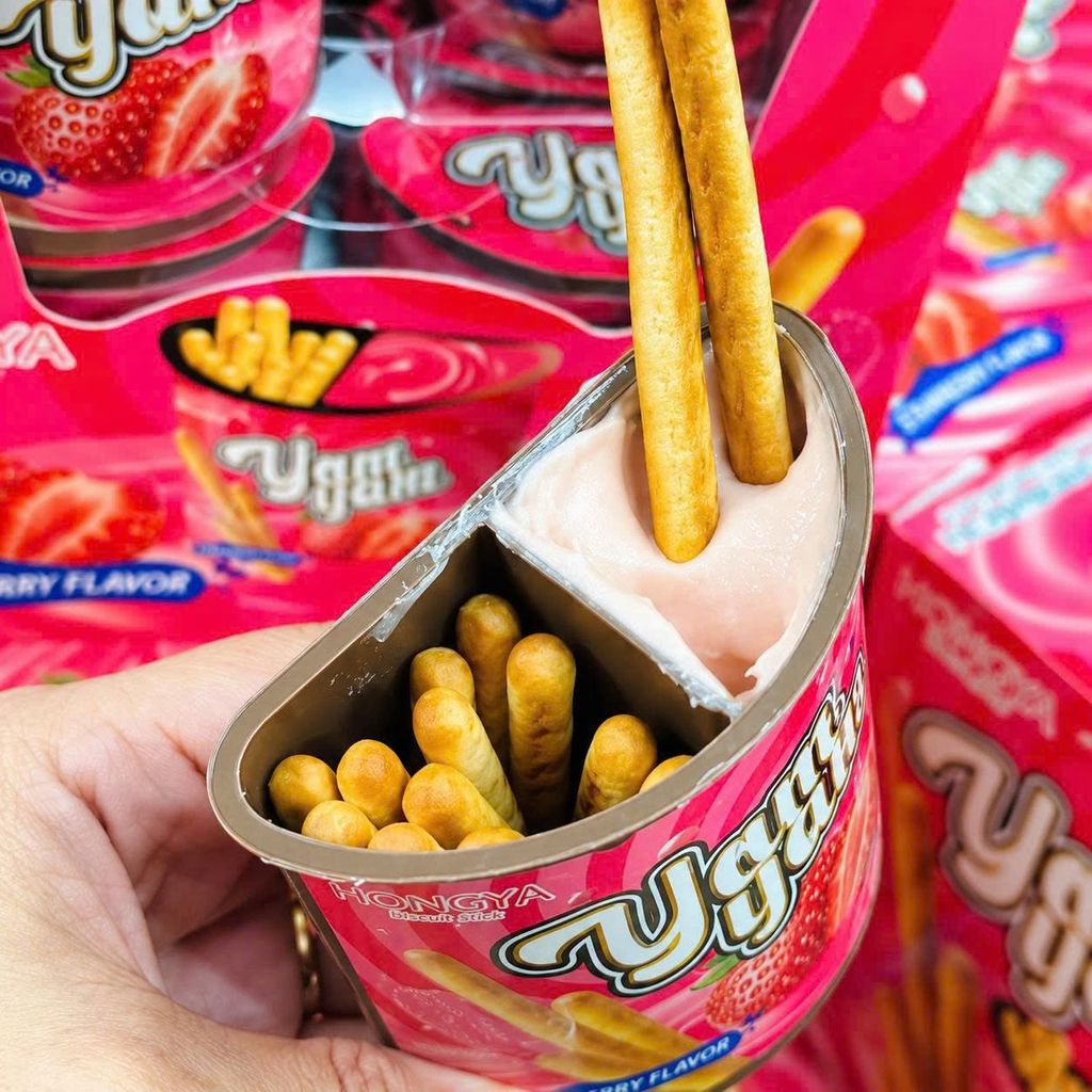 Bánh Chấm Yam Yam Hongya Vị Dâu - Hộp