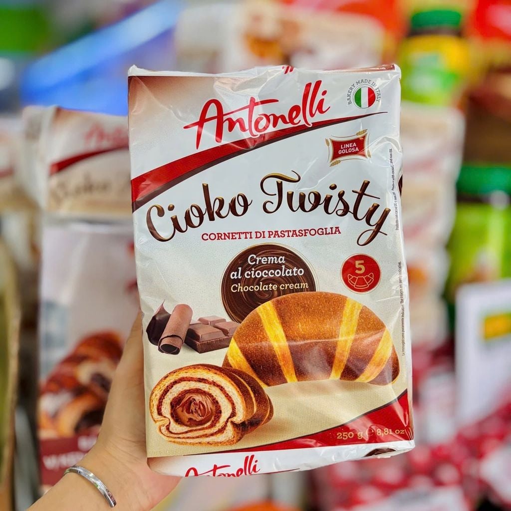 Bánh Sừng Bò Antonelli Croissant Vị Kem Socola Xoắn - 250G