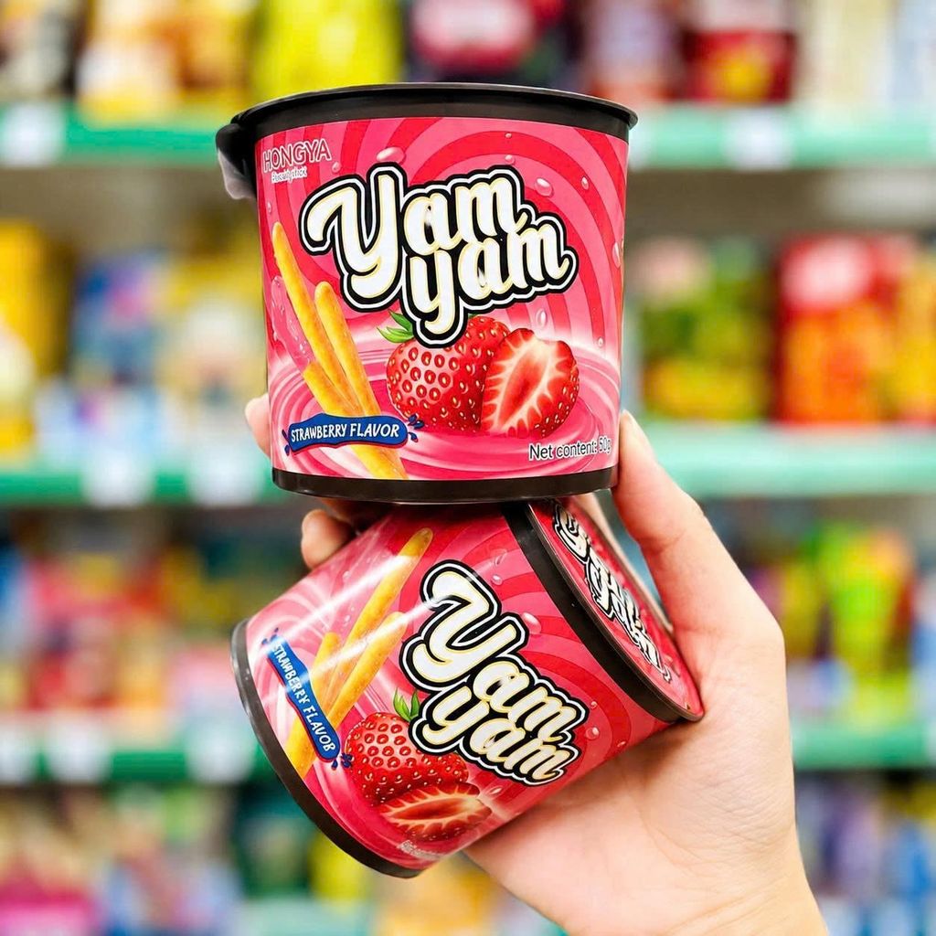 Bánh Chấm Yam Yam Hongya Vị Dâu - Hộp