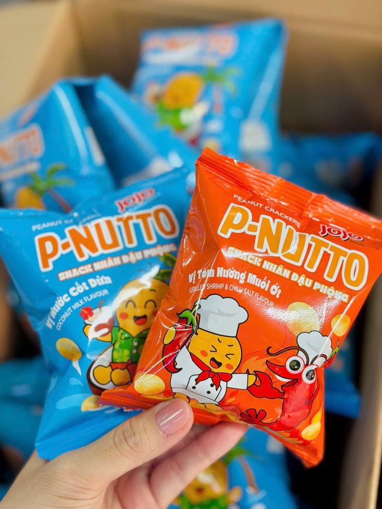 Snack Nhân Đậu Phộng P-Nutto Jojo - 30g