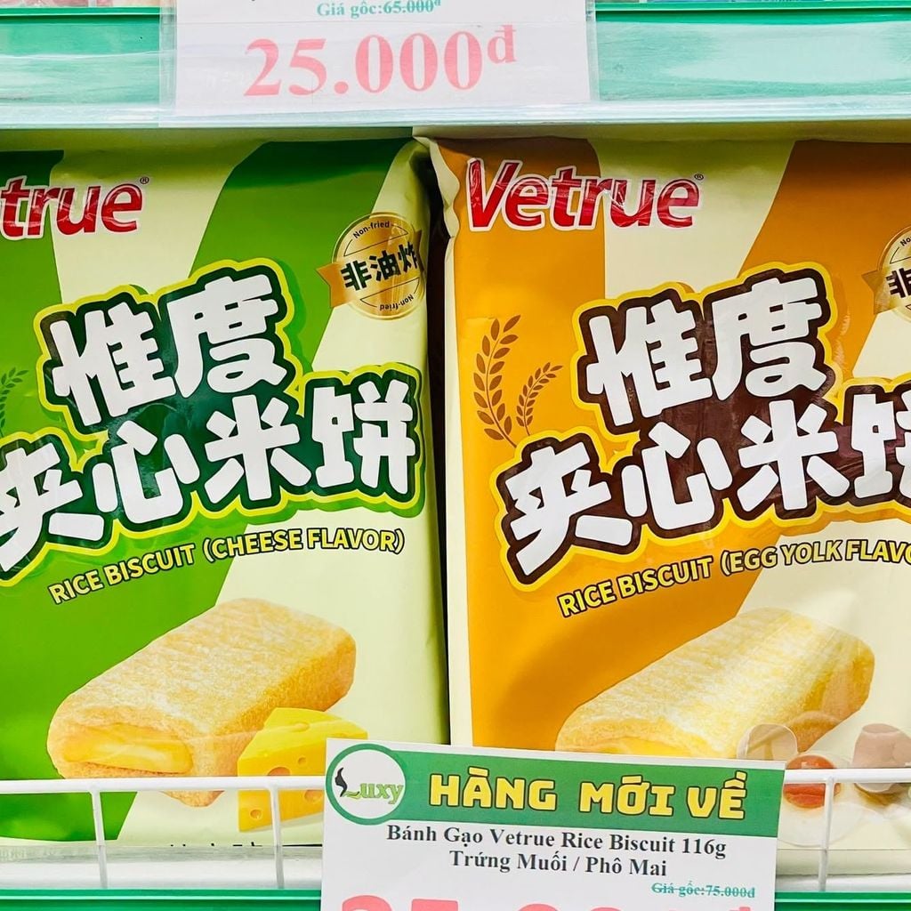 Bánh Gạo Vetrue Rice Biscuit - 116g