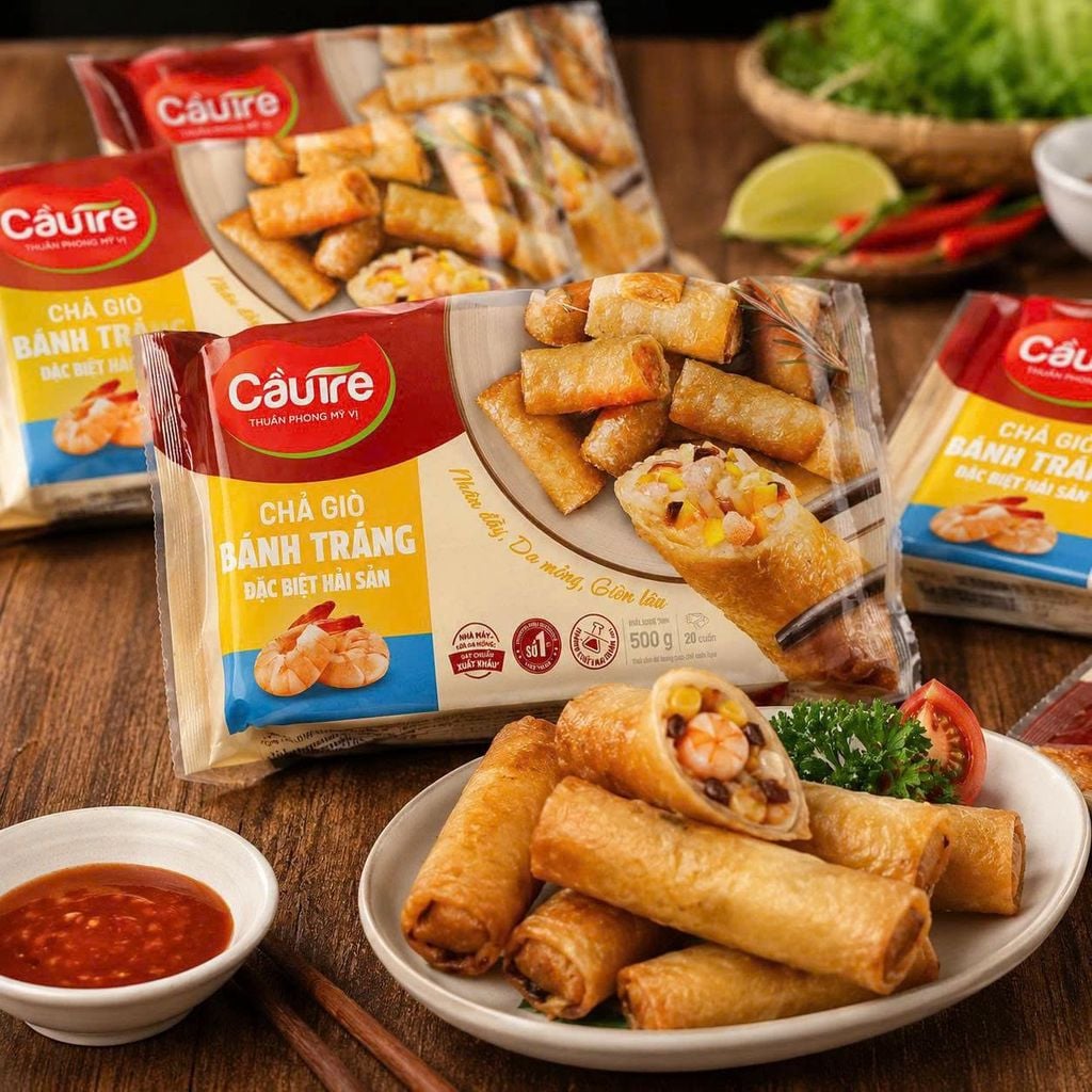 Chả Giò Đặc Biệt Hải Sản Cầu Tre - 500g