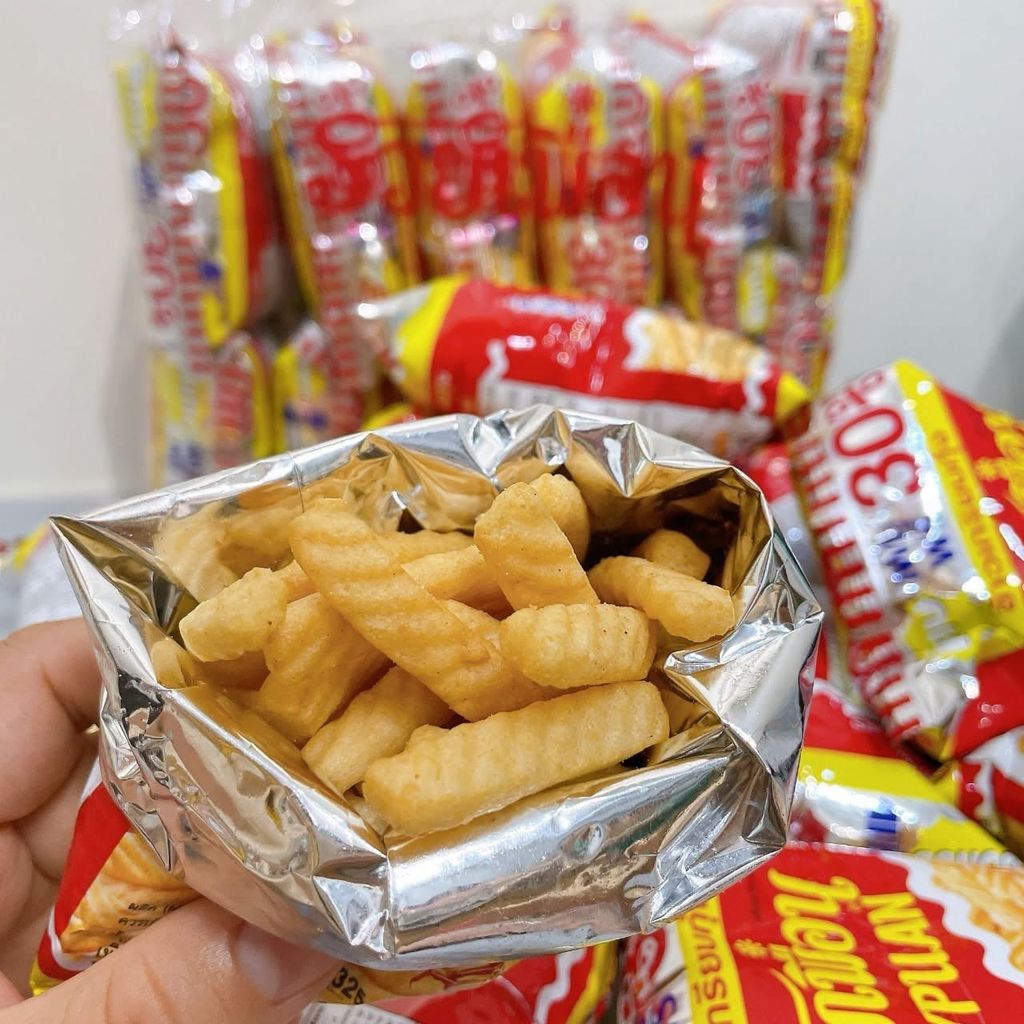 Lốc Snack Tôm Thái Lan Hanami - Lốc 12 Gói
