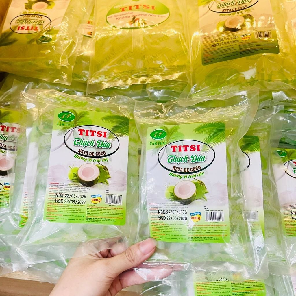 Thạch Dừa Hương Trái Cây Titsi - 400g