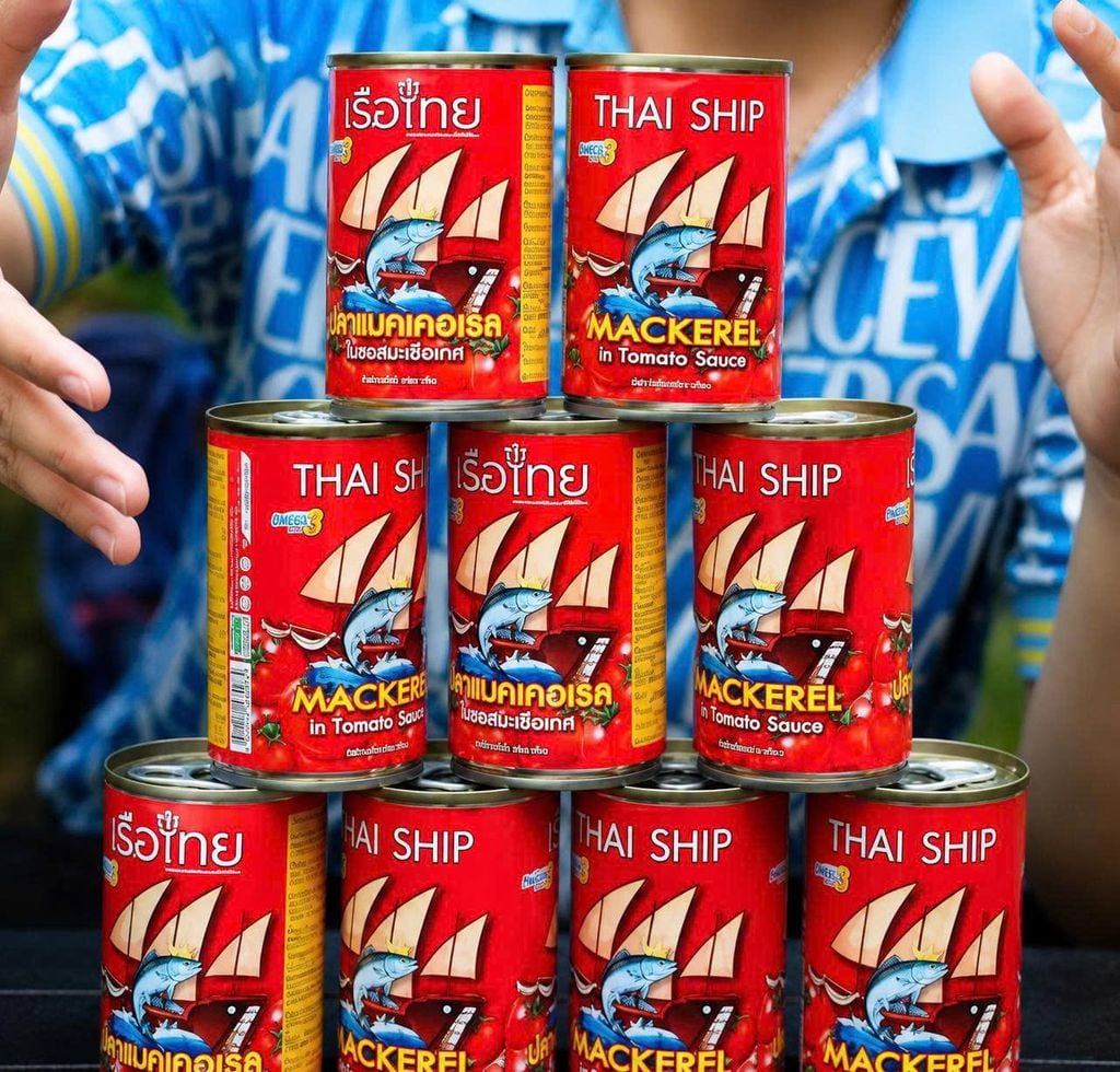 Cá Hộp Sốt Cà Mackerel Thai Ship Thái Lan - 93g