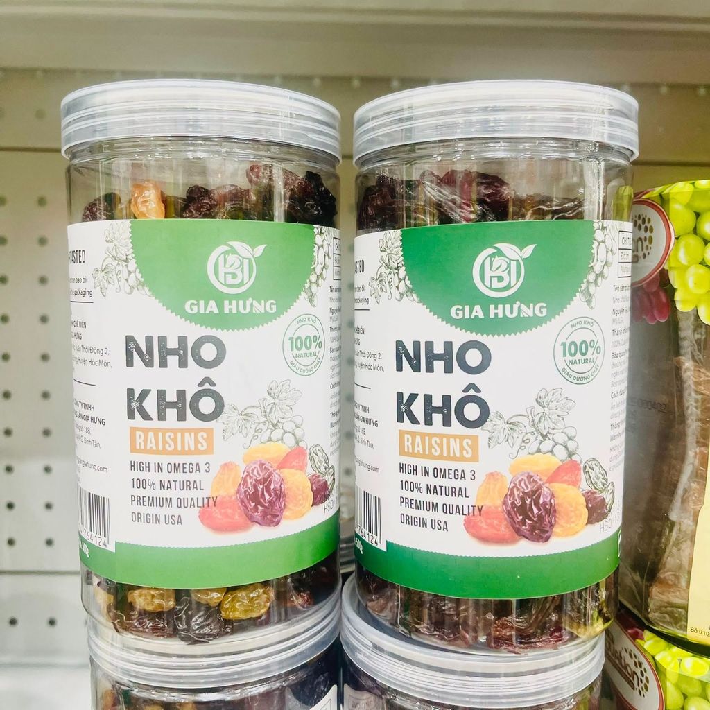Nho Khô Raisins Gia Hưng - 500g
