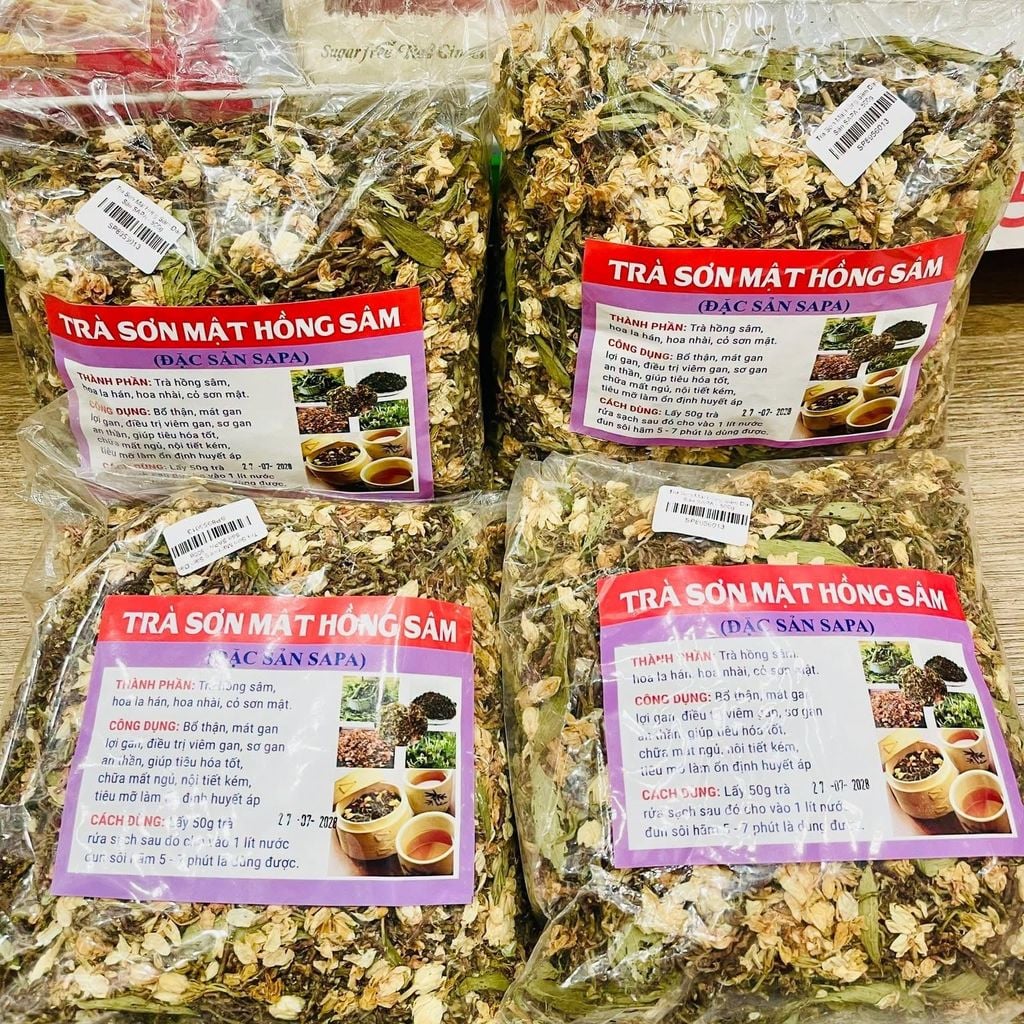 Trà Sơn Mật Hồng Sâm Đặc Sản Sapa - 500g