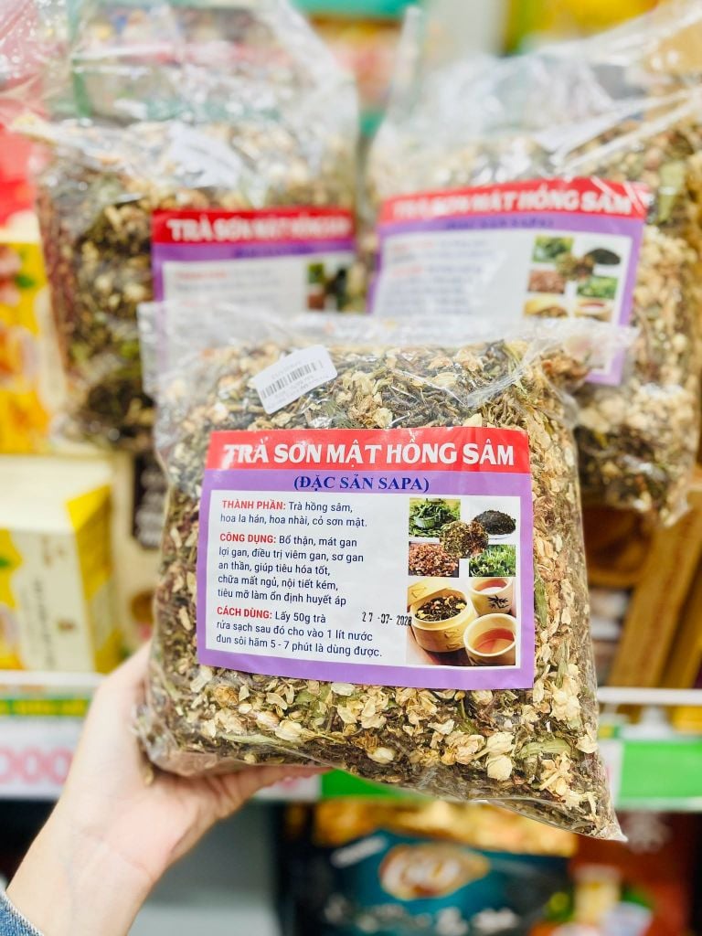 Trà Sơn Mật Hồng Sâm Đặc Sản Sapa - 500g