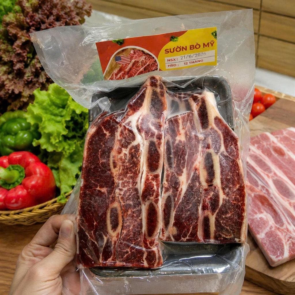 Sườn Bò Mỹ Cao Cấp - 500g