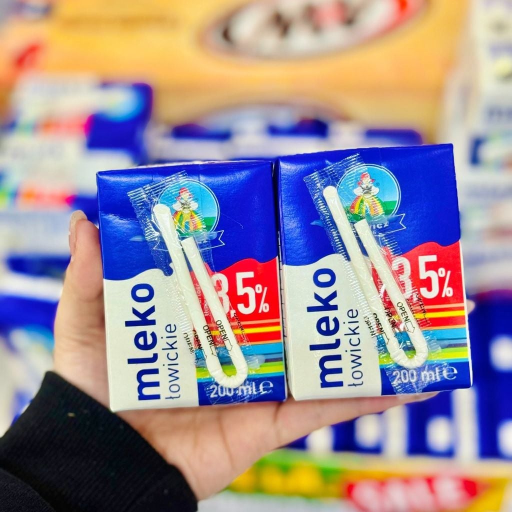 Sữa Tiệt Trùng Ba Lan Mleko Łowickie 3.5% - 200ml
