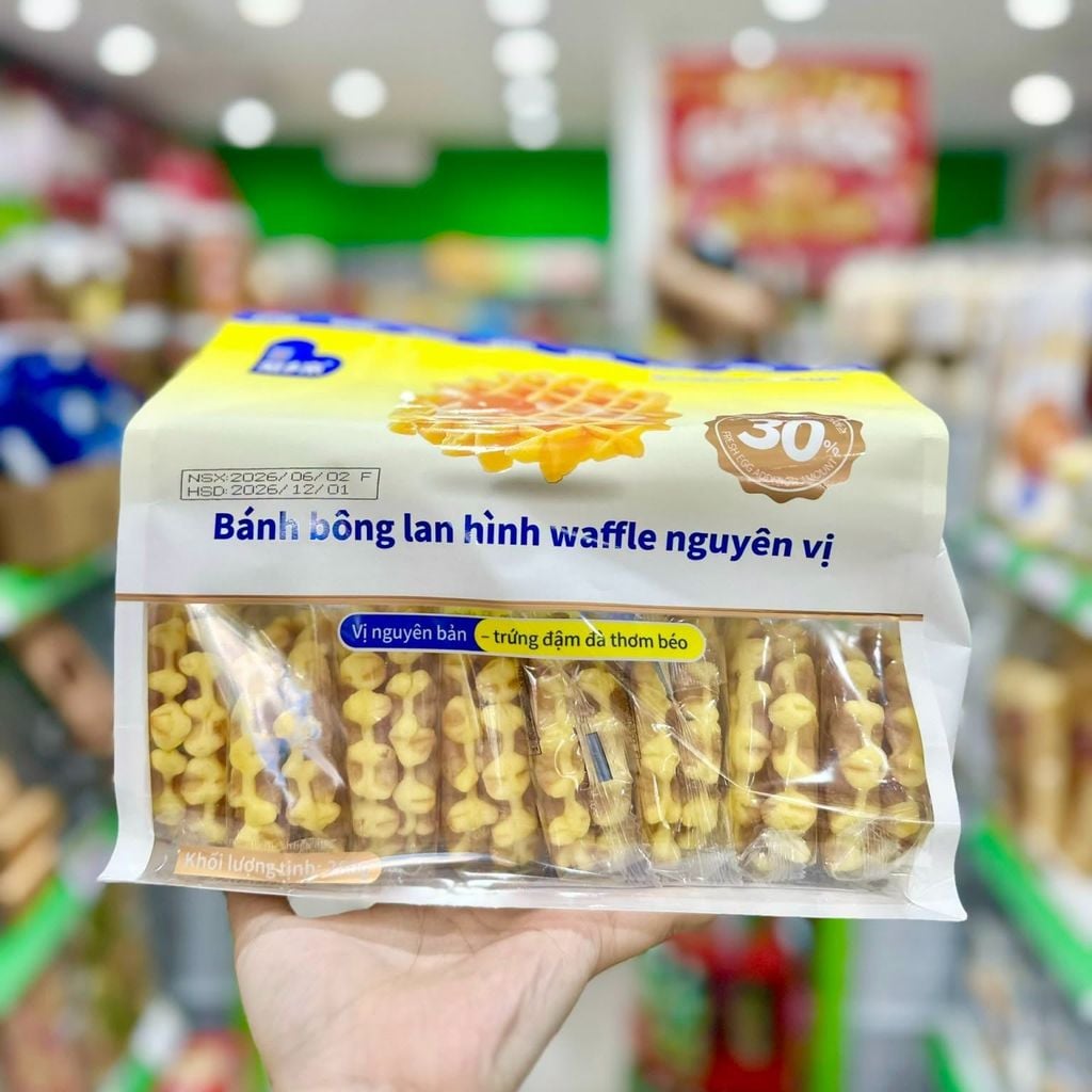 Bánh Bông Lan Hình Waffle Trứng Gà - 280g